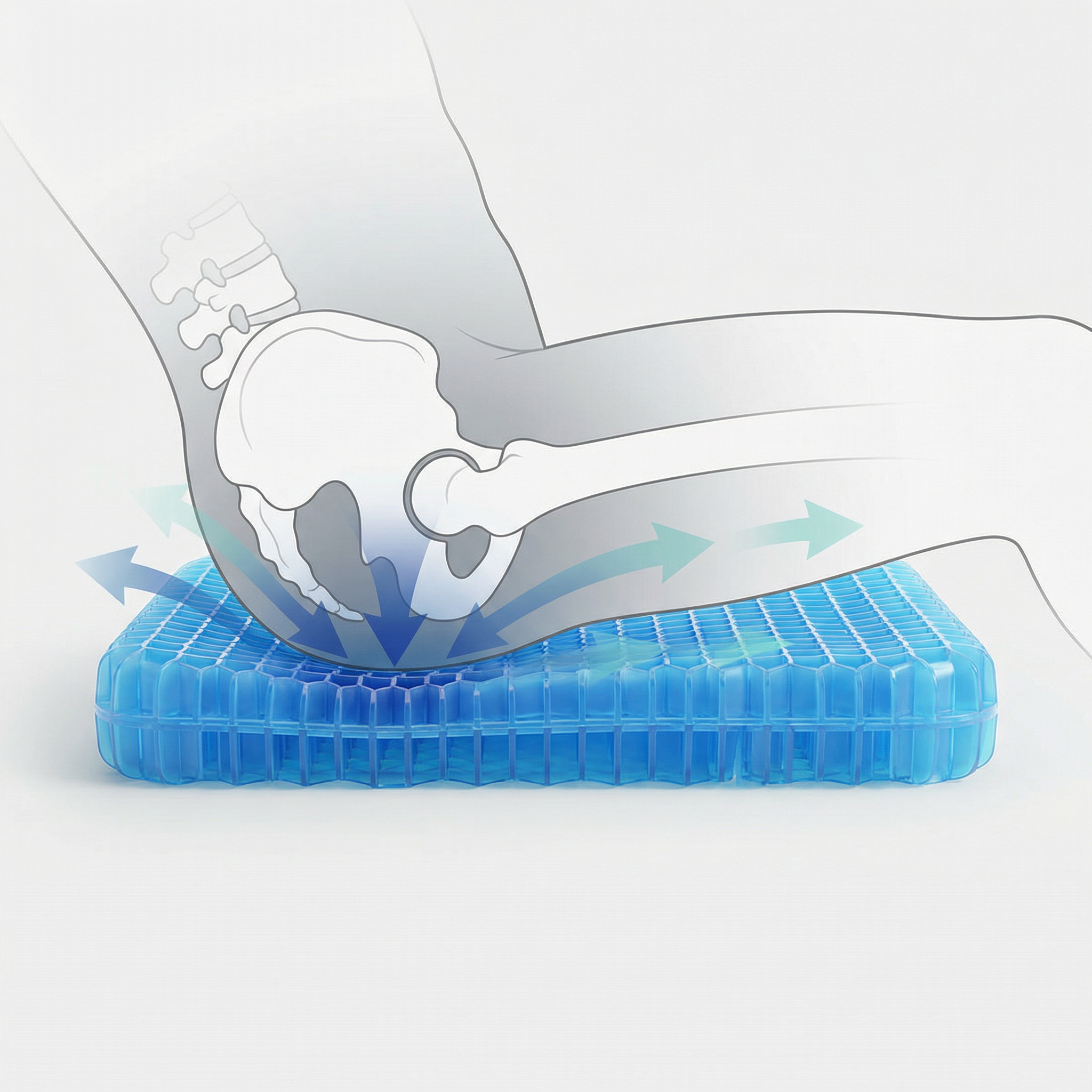 PressureLayer™ Gel Seat Cushion